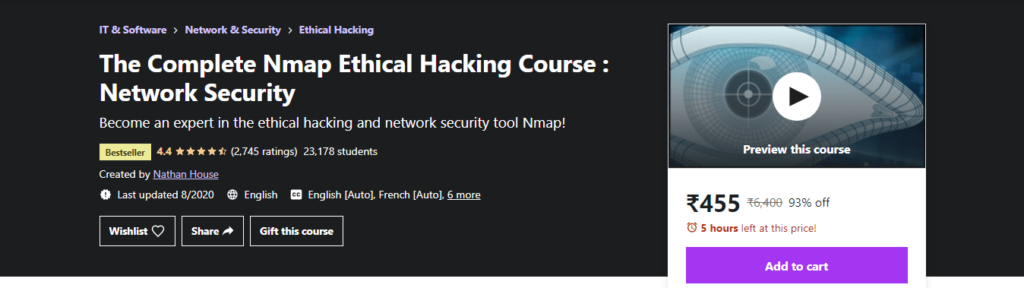 Nmap-ethical-hacking-course