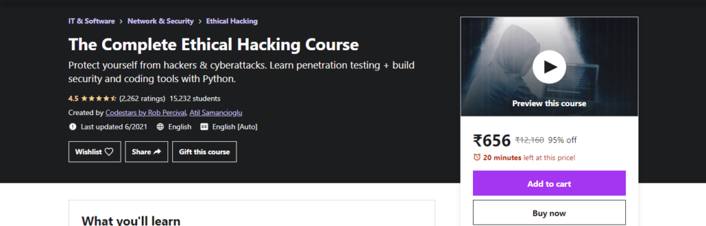 The best hacking course
