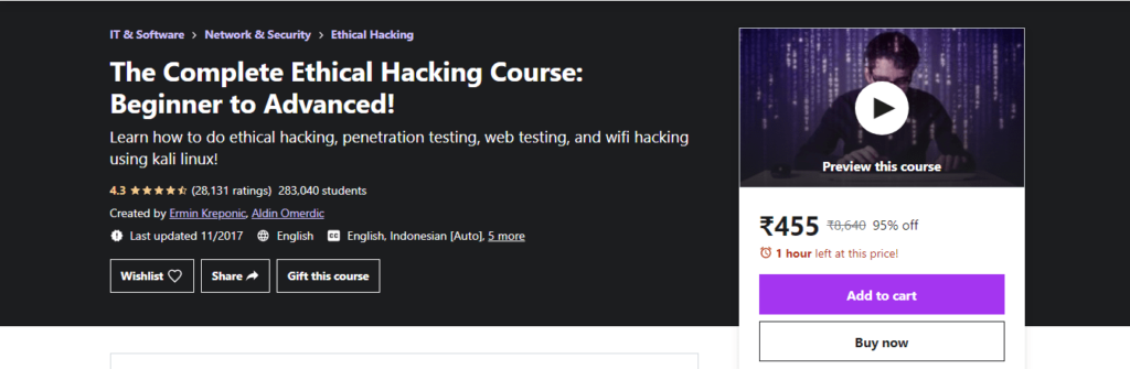 The-complete-ethical-hacking-course 