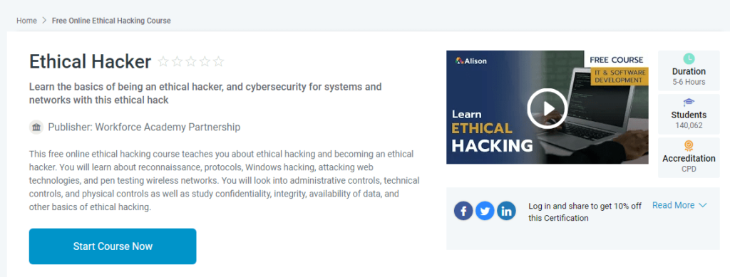 Alison-ethical-hacking-course