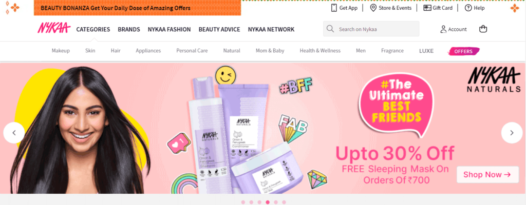nykaa-top-ecommerce-companies-in-india