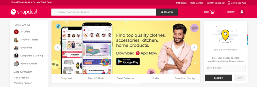 snapdeal-e-commerce-company-in-india