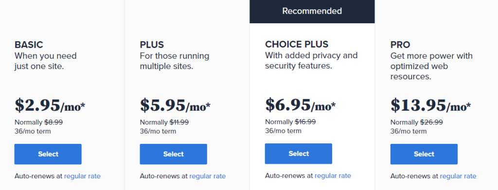 Bluehost-shared-hosting-pricing