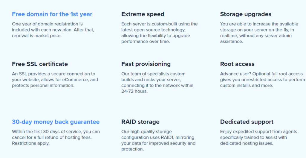 bluehost-dedicated-features