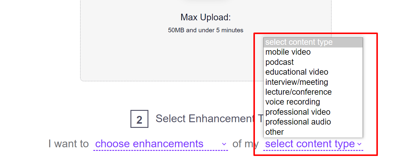 Content Types by Audioenhancer.ai Content Types by Audioenhancer.ai