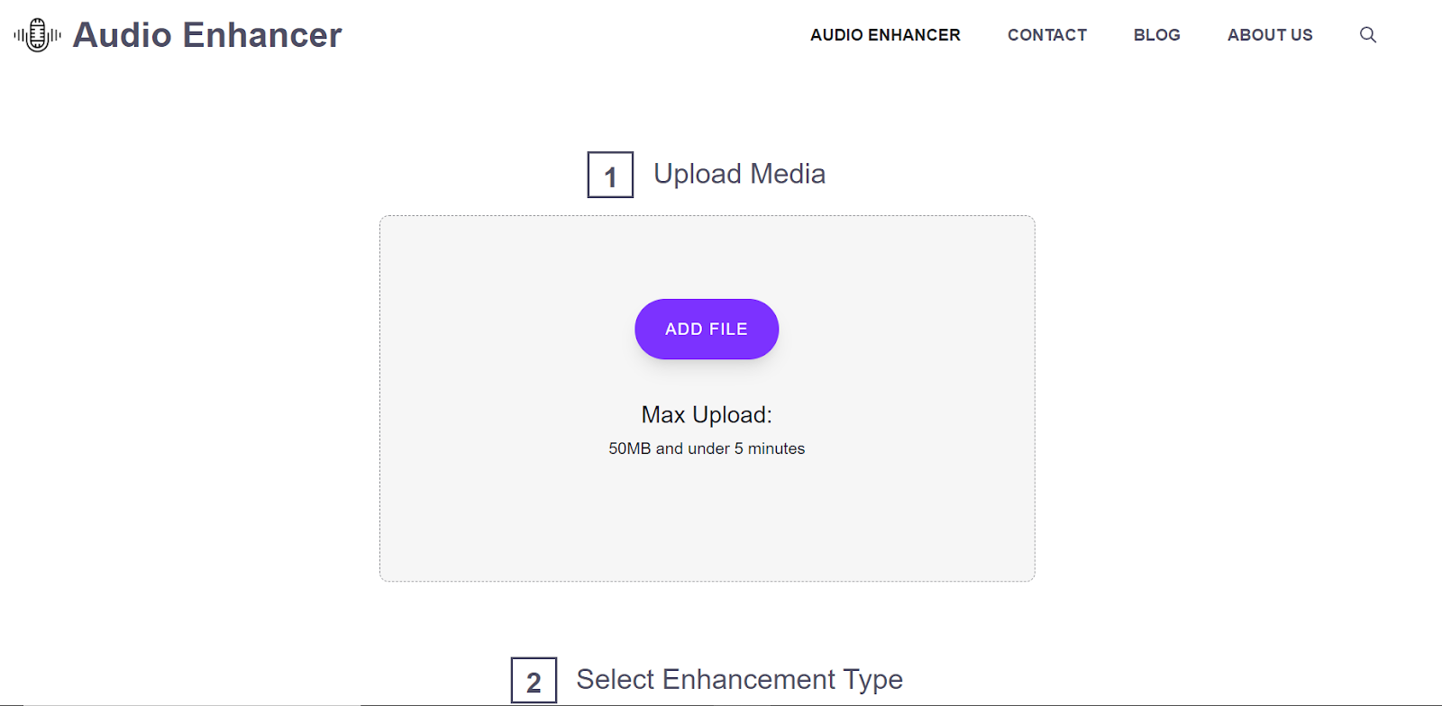 audio enhancement tool by Audioenhancer.ai